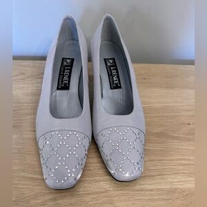 J. Reneé Couture Collection Silver Rhinestone Pumps Size 7.5M